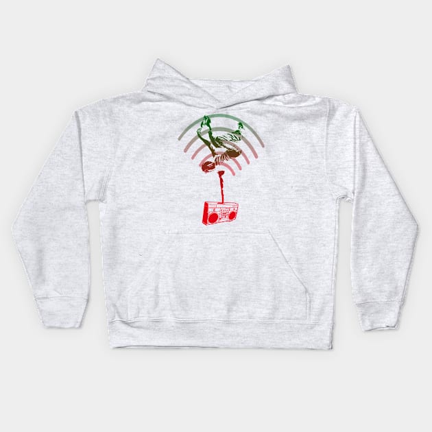 break dance Kids Hoodie by hottehue